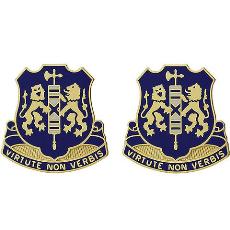108th Infantry Regiment Unit Crest (Virtute Non Verbis)
